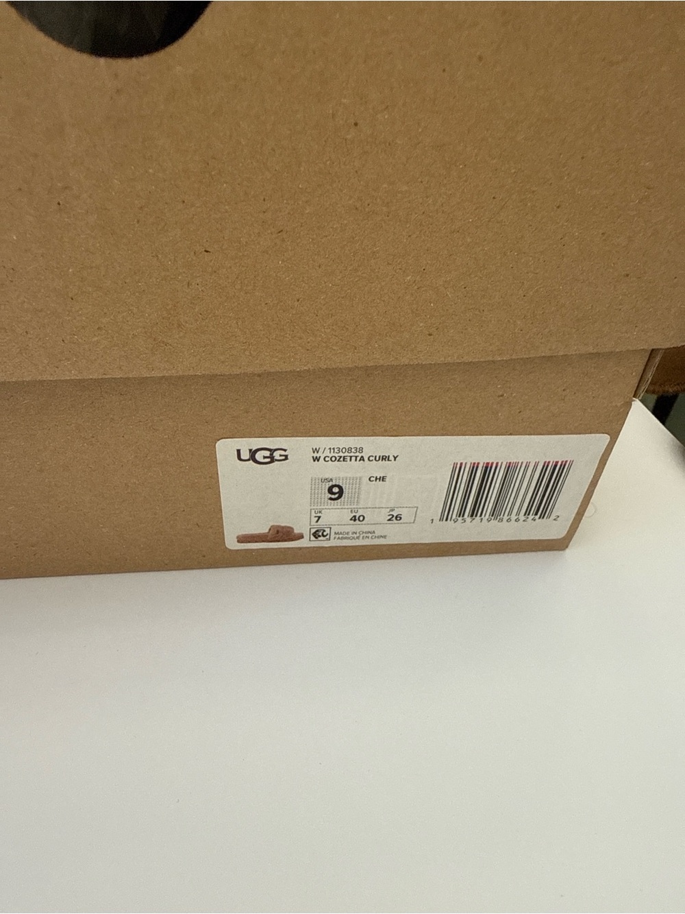 AUTHENTIC UGG Cozetta Curly Slide Slippers | Women’s Size 9 | Chestnut | NWT - Picture 11 of 11